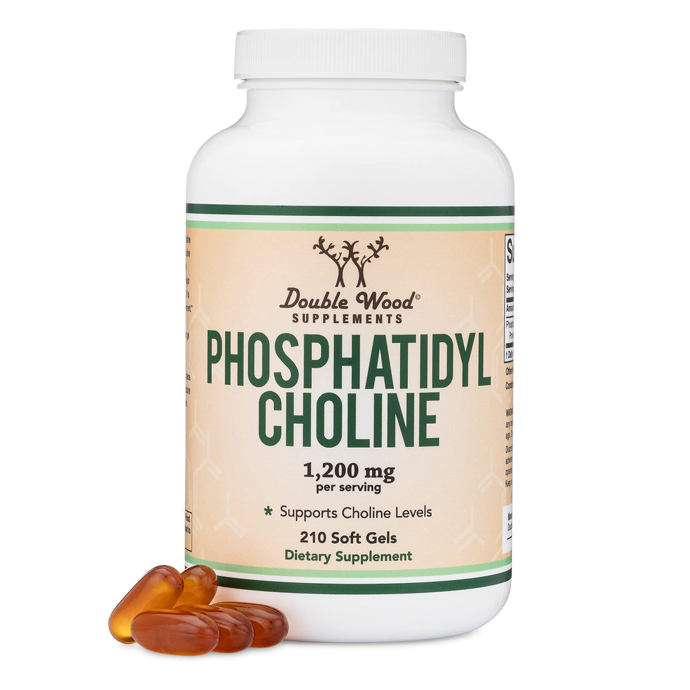 Front view of Phosphatidylcholine 1,200mg 210-softgel bottle