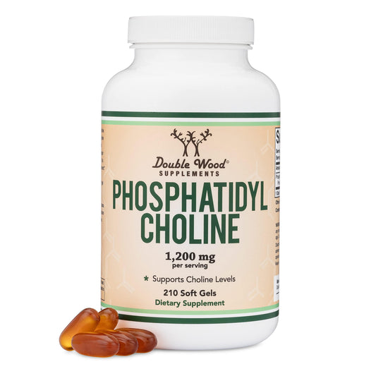 Front view of Phosphatidylcholine 1,200mg 210-softgel bottle