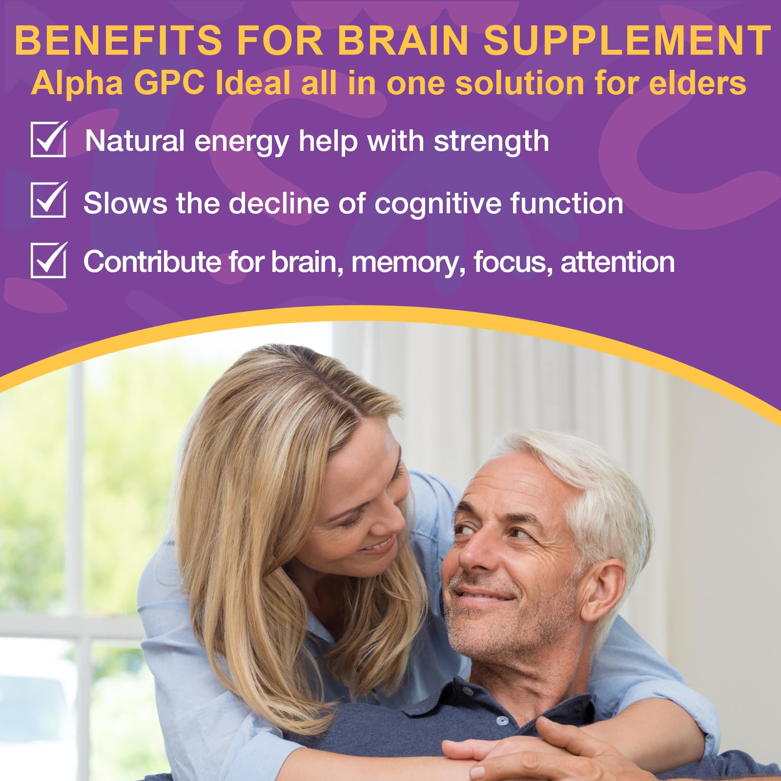 Ingredients panel featuring 11-in-1 brain formula