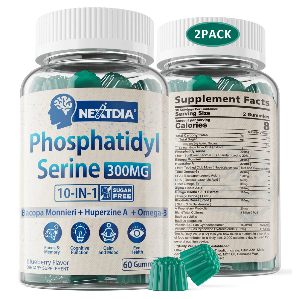 Bottle of Phosphatidylserine nootropic gummies