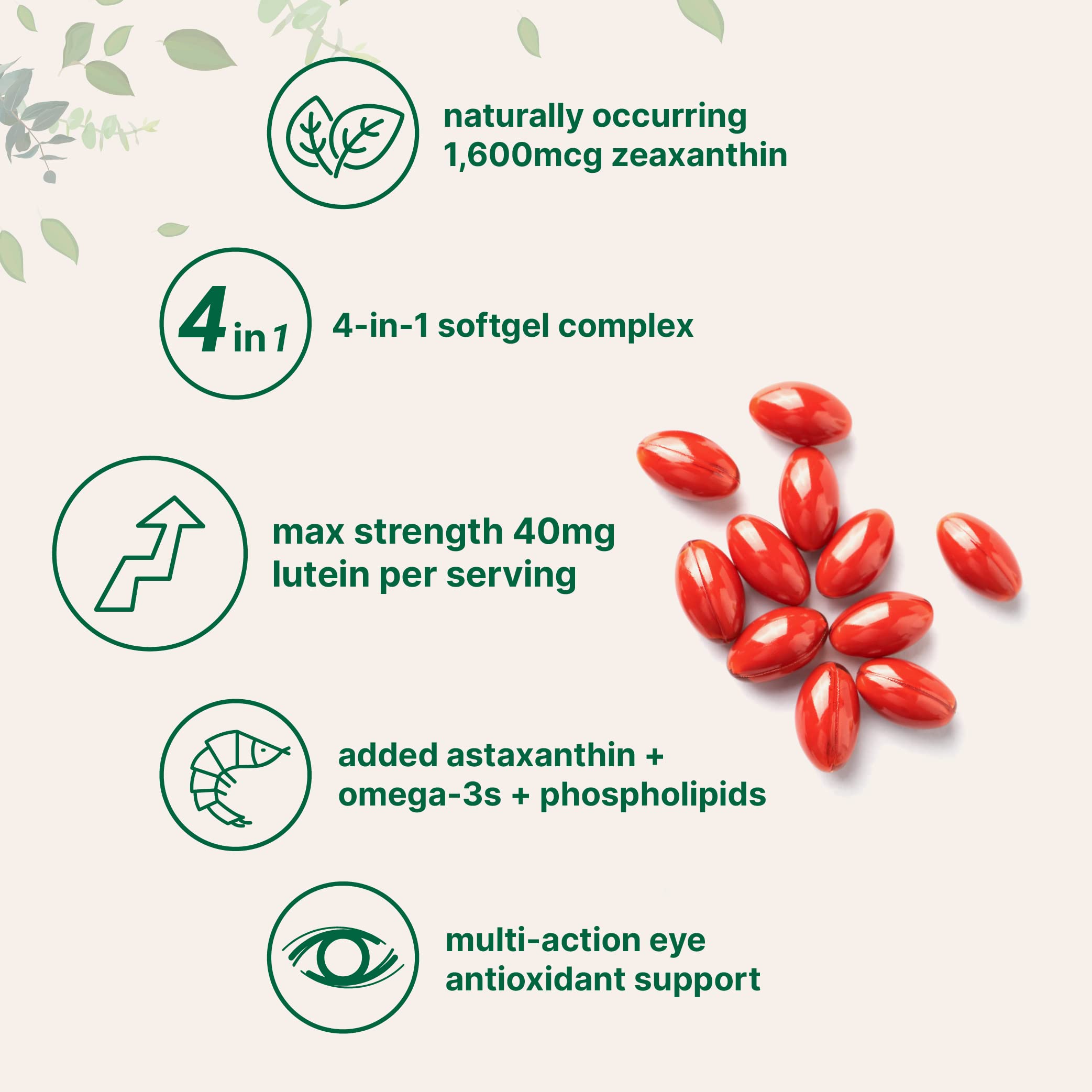 Phospholipids and omega-3 softgels close-up