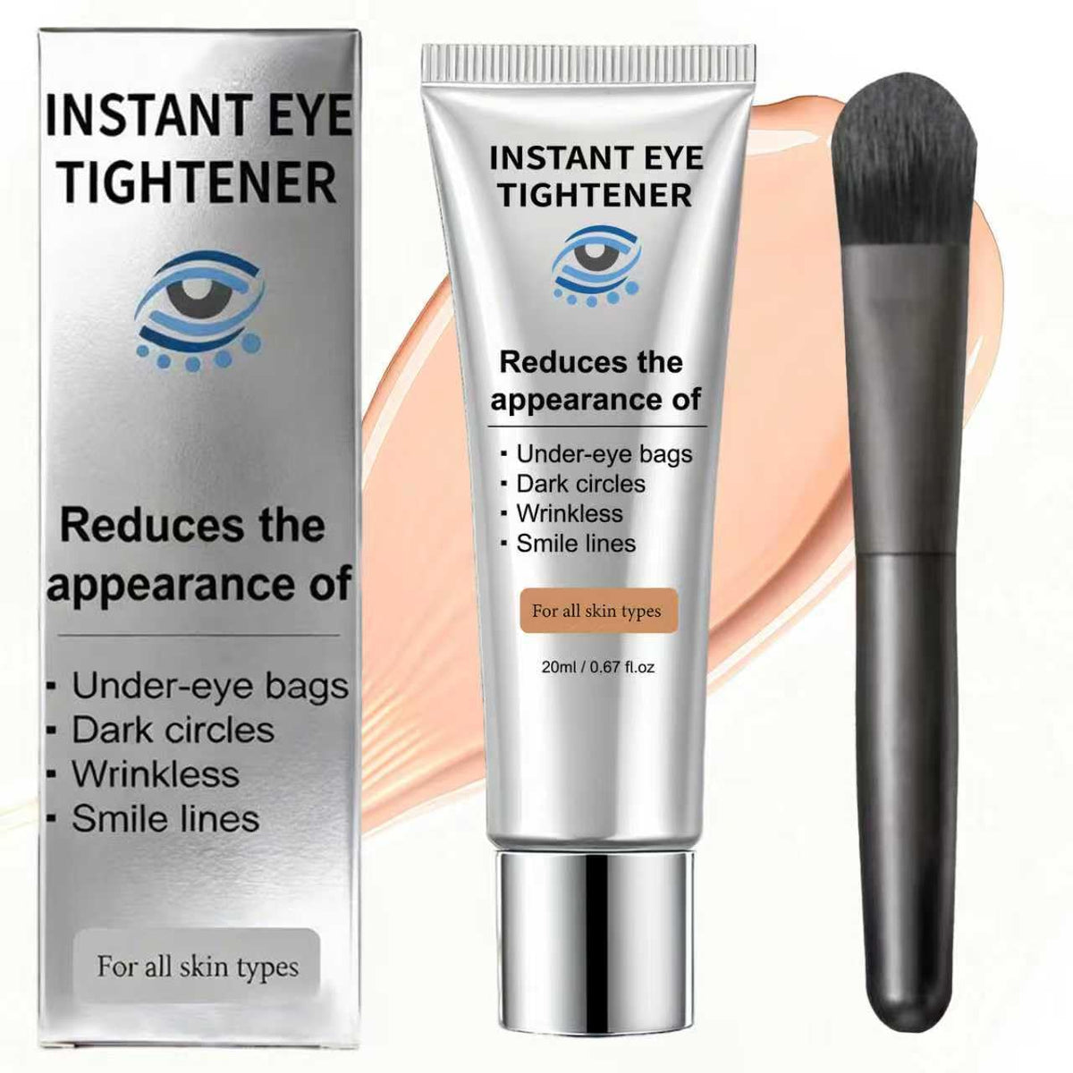 Phydrulis temporary eye tightener bottle demonstrates instant firmness for a refreshed look.