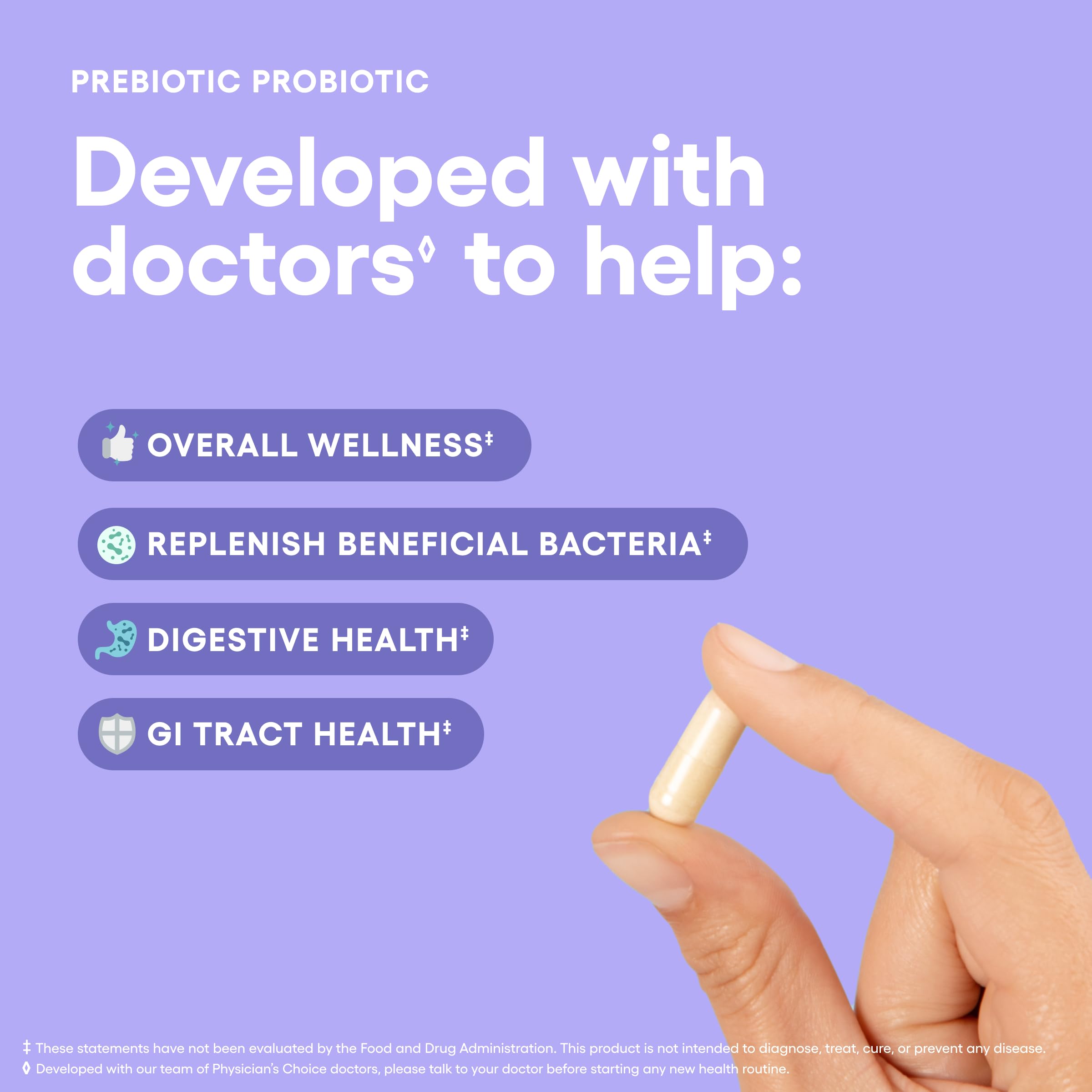 Shelf-stable bottle and acid-resistant probiotic capsules