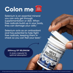 30-count packaging of Physician's Choice Probiotics for Men
