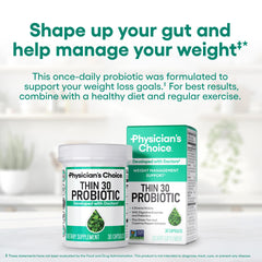 Label featuring 6 probiotic strains and prebiotics