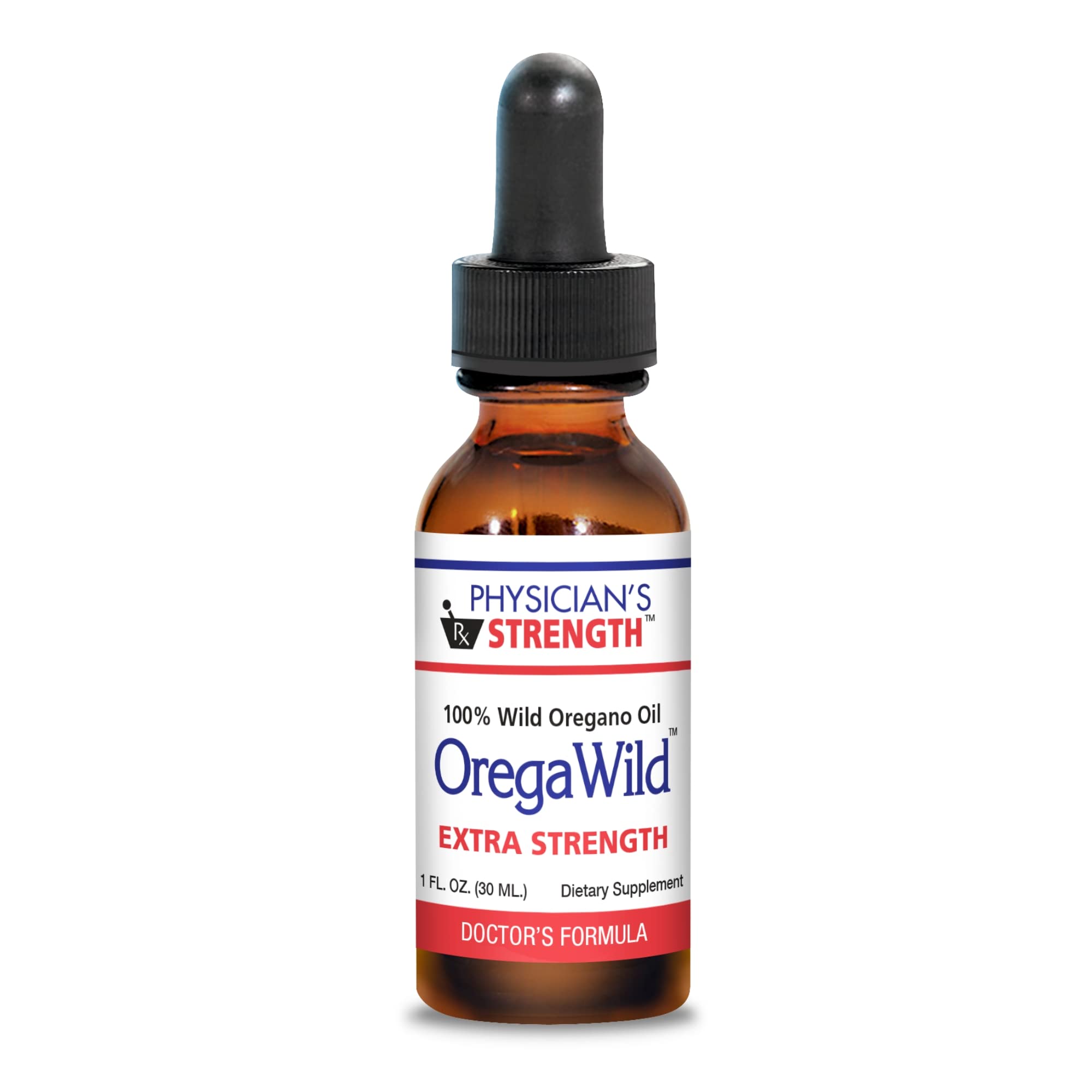Physician's Strength OregaWild Extra Strength 30 ml bottle front view