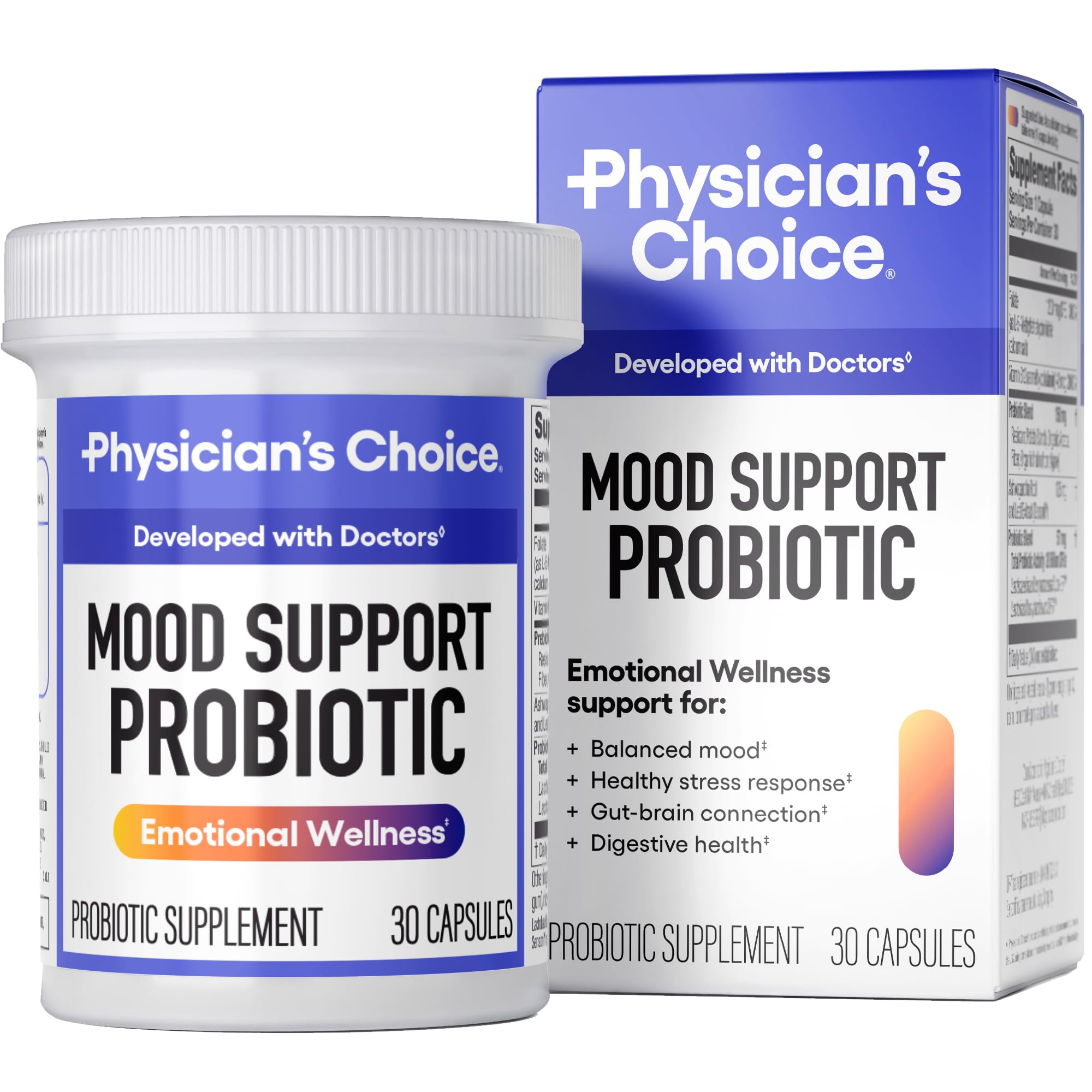Physician's Choice Mood Probiotic bottle - front view