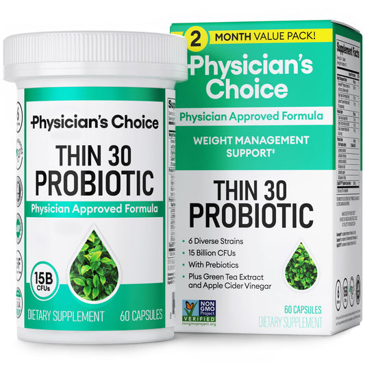 Physician's CHOICE Probiotics 60-count bottle for weight management