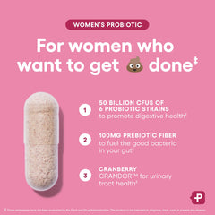 Product emphasizes urinary tract health and digestive support for women