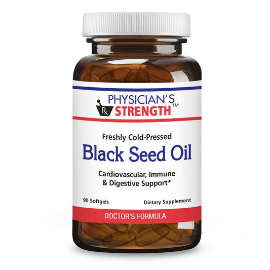 Physician’s Strength Black Seed Oil Gelcaps bottle