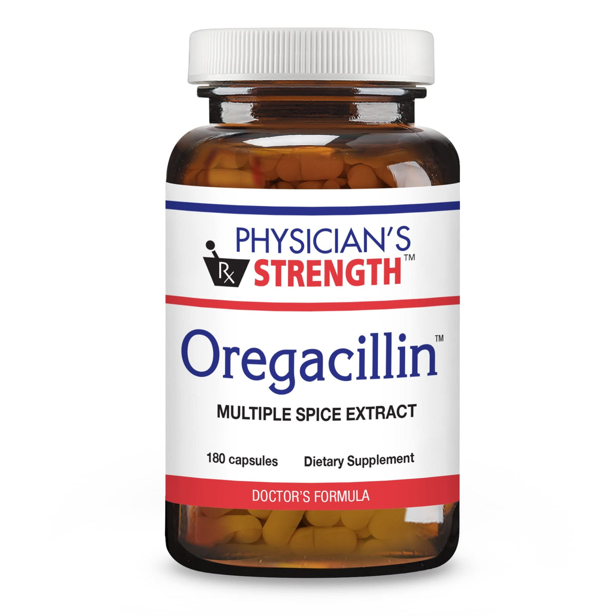 Physician's Strength Oregacillin bottle – 180 capsules