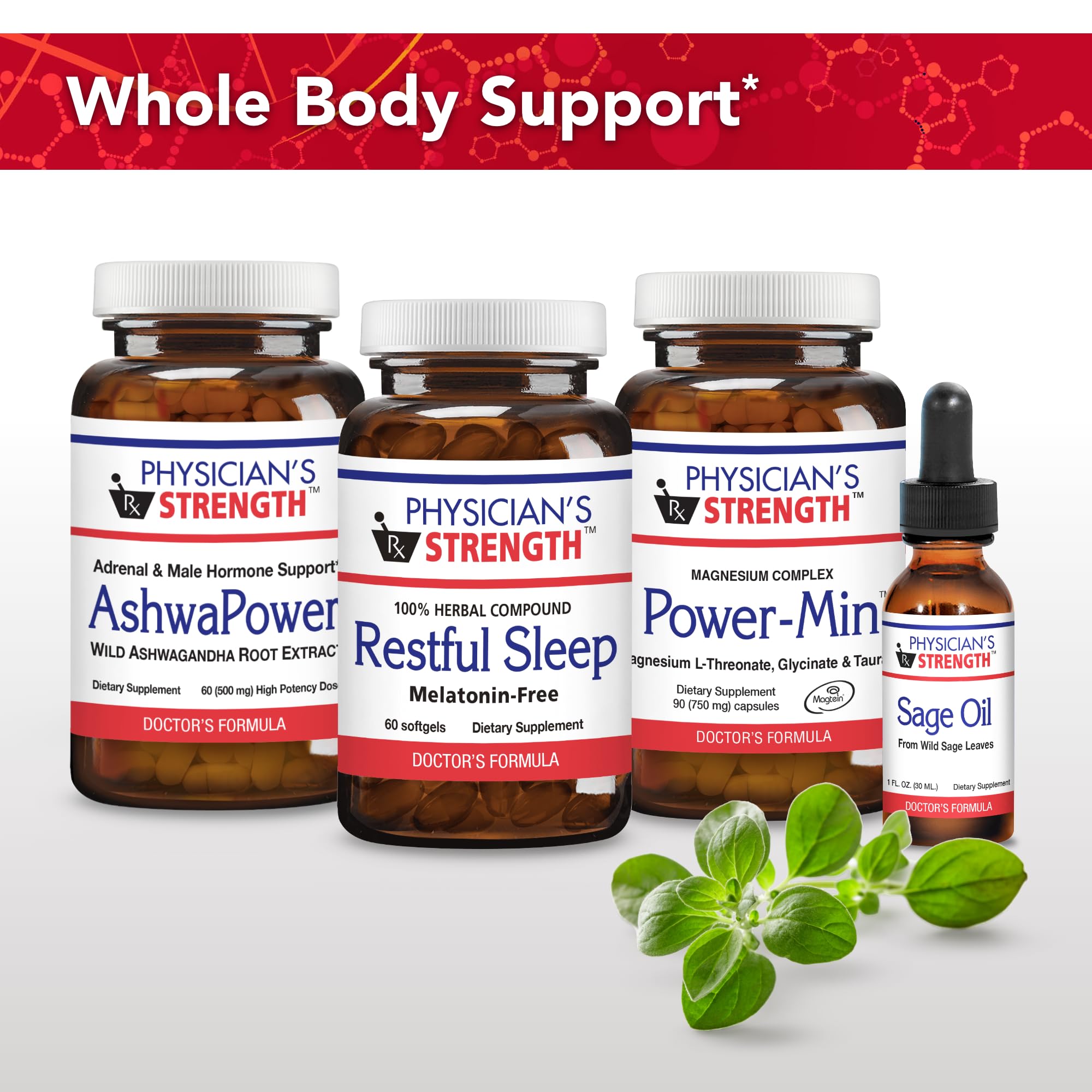 Physician’s Strength branding with Heal the World concept