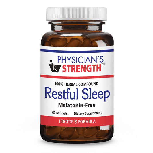 Physician's Strength Restful Sleep bottle label