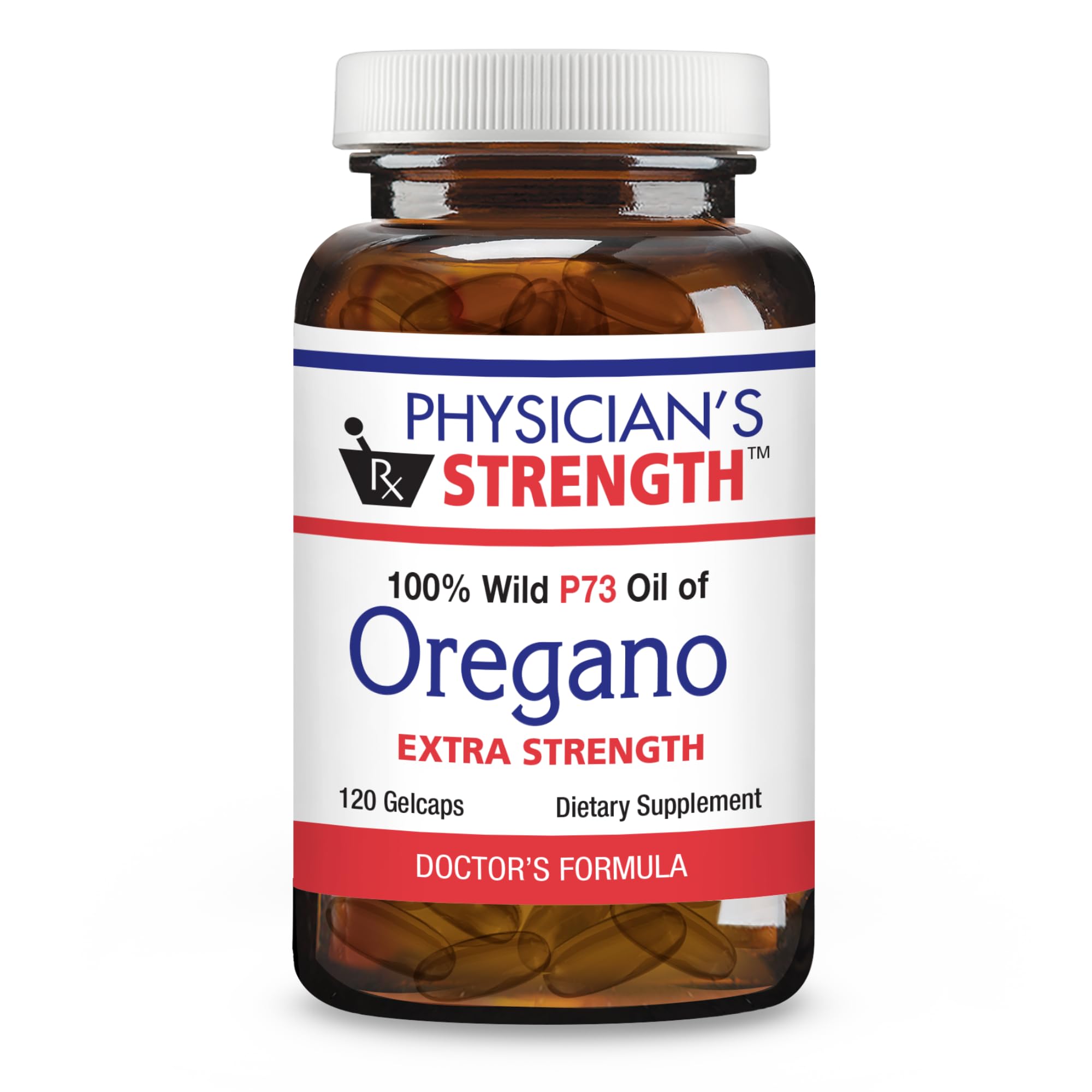 Physician's Strength Wild Oregano Gels bottle and packaging