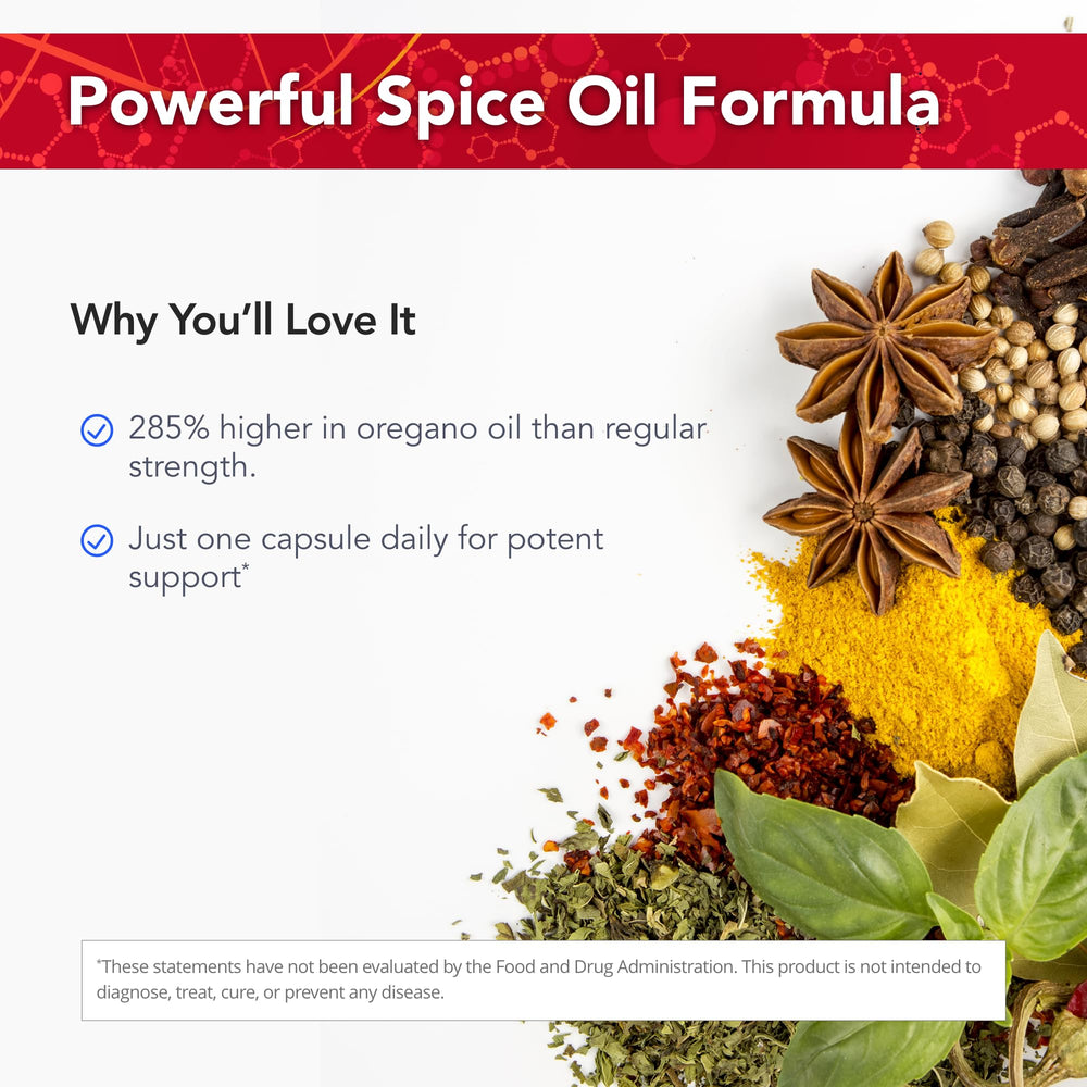 P73 oregano oil detail and label