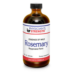 Front view of Physician's Strength Wild Rosemary Essence 8 oz bottle