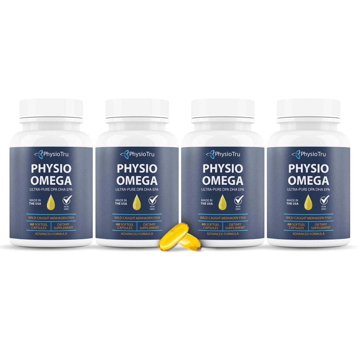 Physio Omega 2400mg fish oil bottle