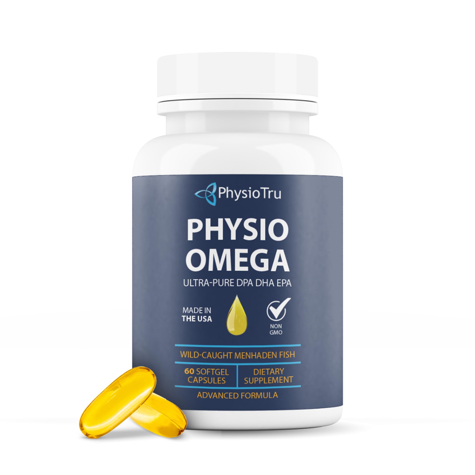 Physio Omega 2400mg Fish Oil bottle front view