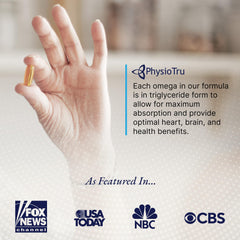 PhysioTru Omega sustainably sourced USA-made production label