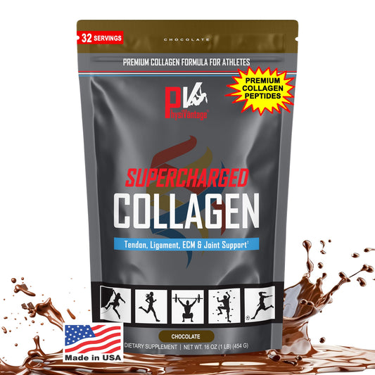 PhysiVantage Collagen Peptides Powder chocolate flavor 16oz