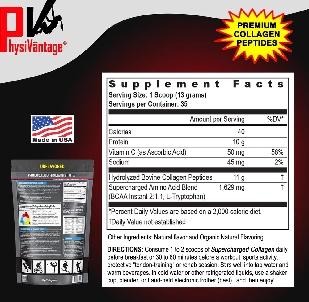 Hydrolyzed Type-1 collagen powder close-up
