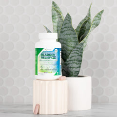 Phytage Labs Bladder Relief 911 label details show natural ingredients for urinary wellness