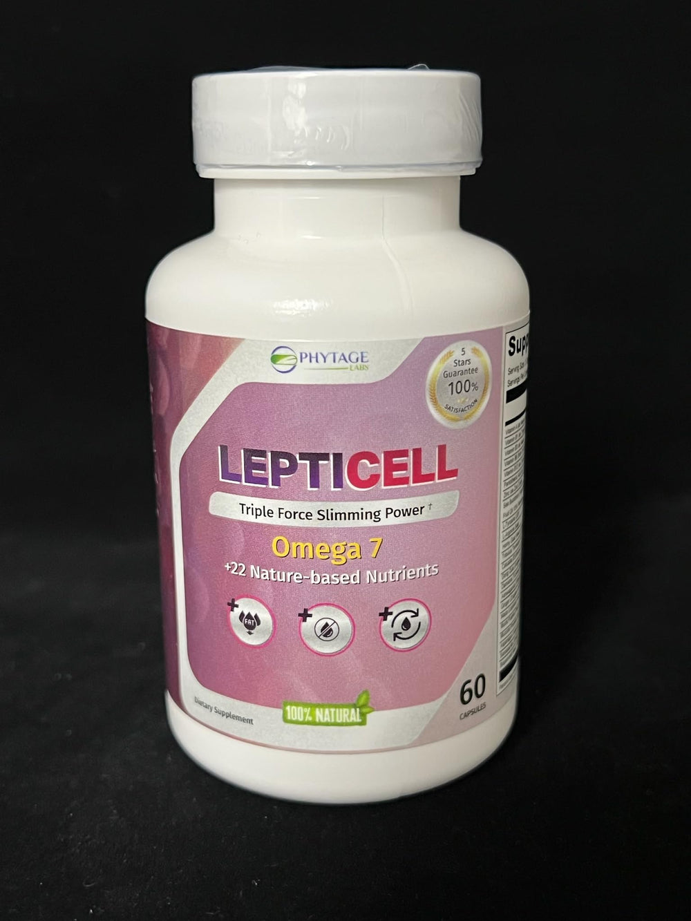 Omega-7s and antioxidants in LeptiCell