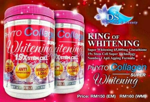 Phyto Collagen Whitening 19X stem cell bottle close-up label