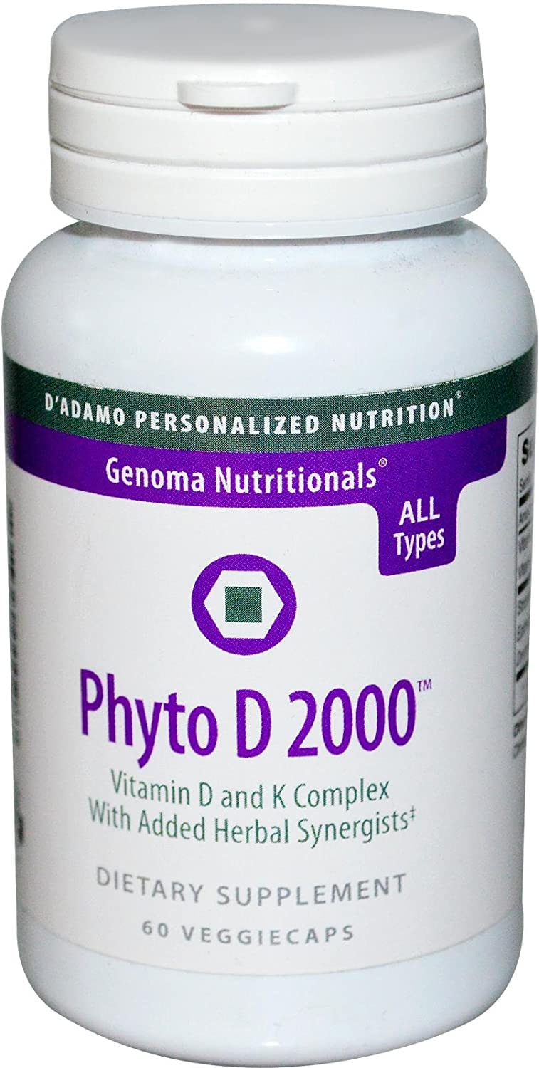 Phyto D 2000 bottle and capsules