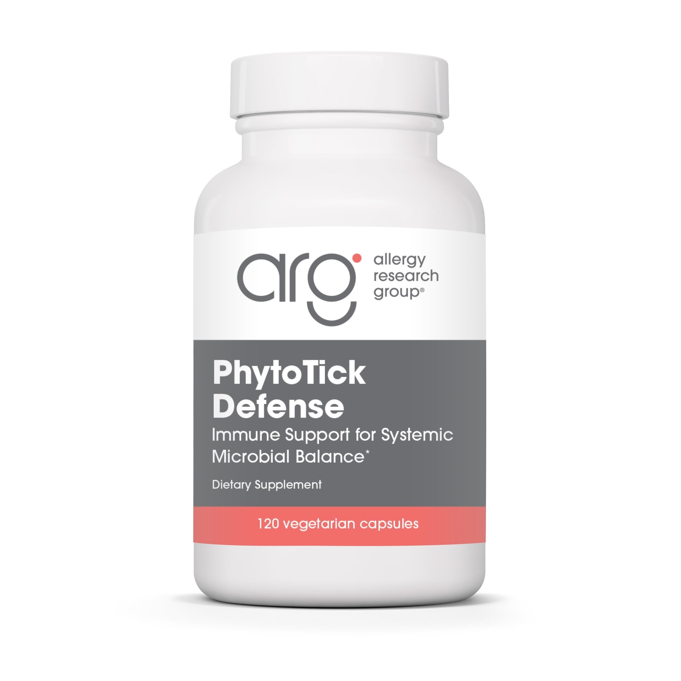 Allergy Research Group Phyto Tick Defense Mushroom Complex capsules bottle