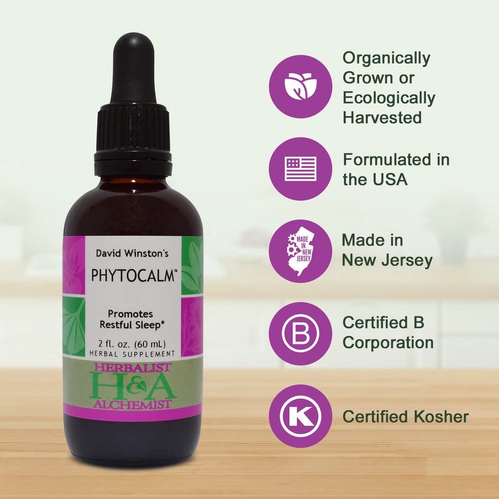 Phytocalm bottle with label and dropper
