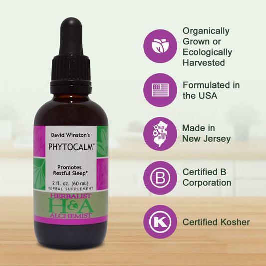 Phytocalm bottle with label and dropper