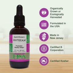Phytocalm bottle with label and dropper