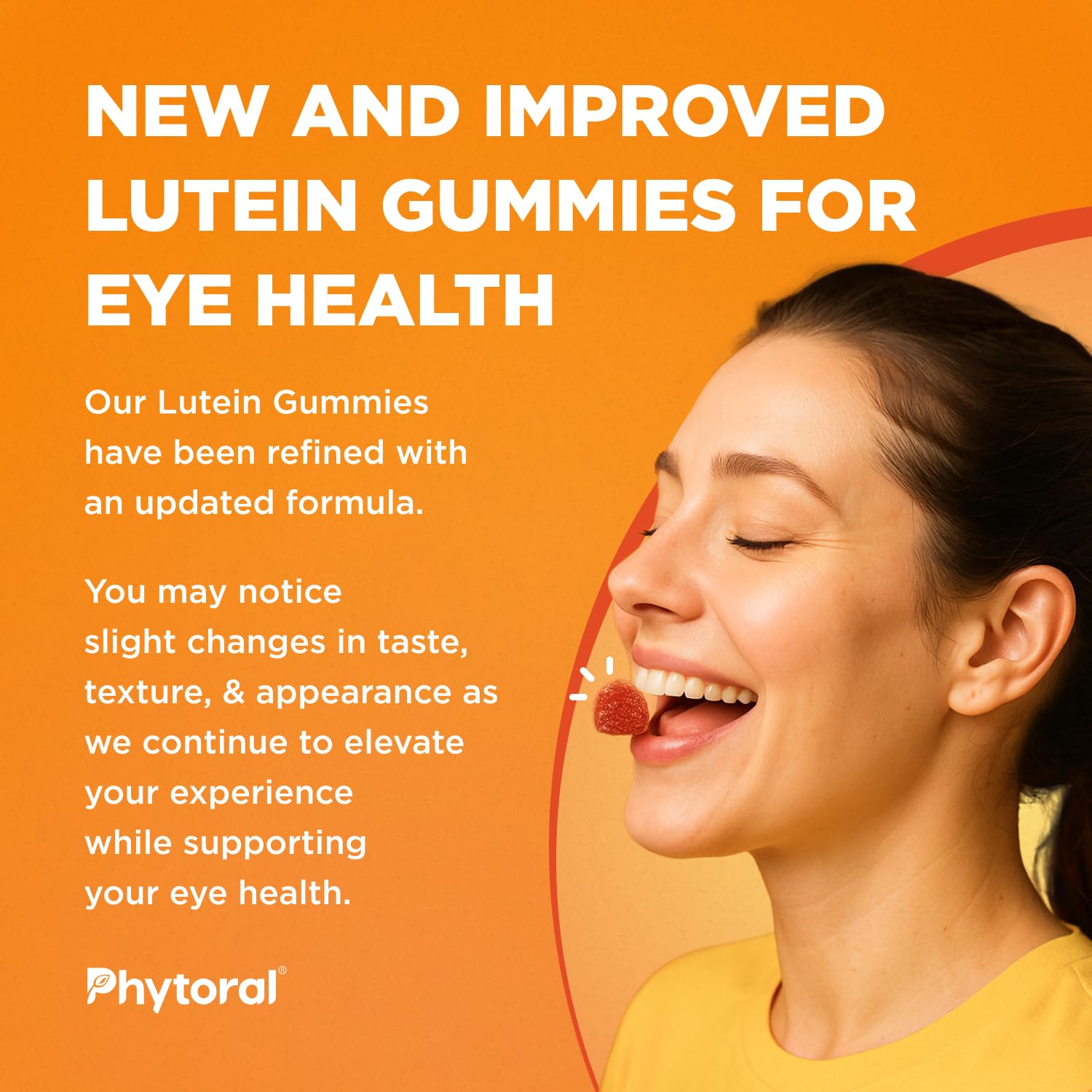 Gummies arranged with bright mango color on white background