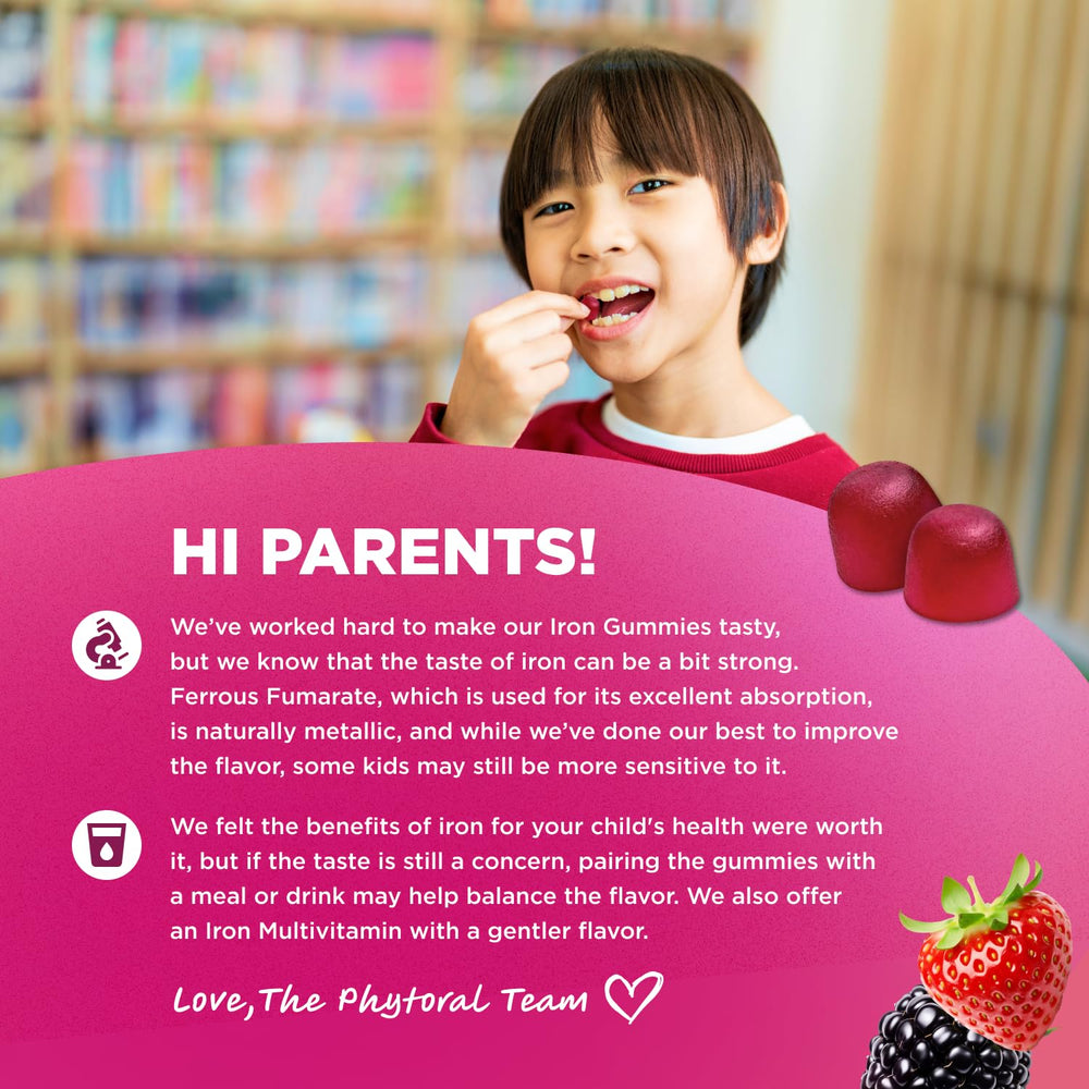 Vitamins B6, B12 and omega-3 in Phytoral Kids Focus Gummies