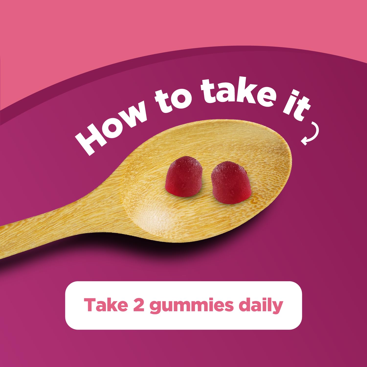 Kids dosing illustration showing gummy consumption