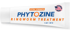 PHYTOZINE anti fungal cream 1oz bottle offers quick relief from irritation.