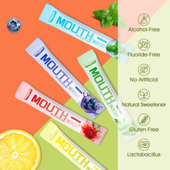 Fresh Green Tea flavor mouthwash packet