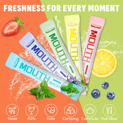 Sweet Strawberry flavor mouthwash packet