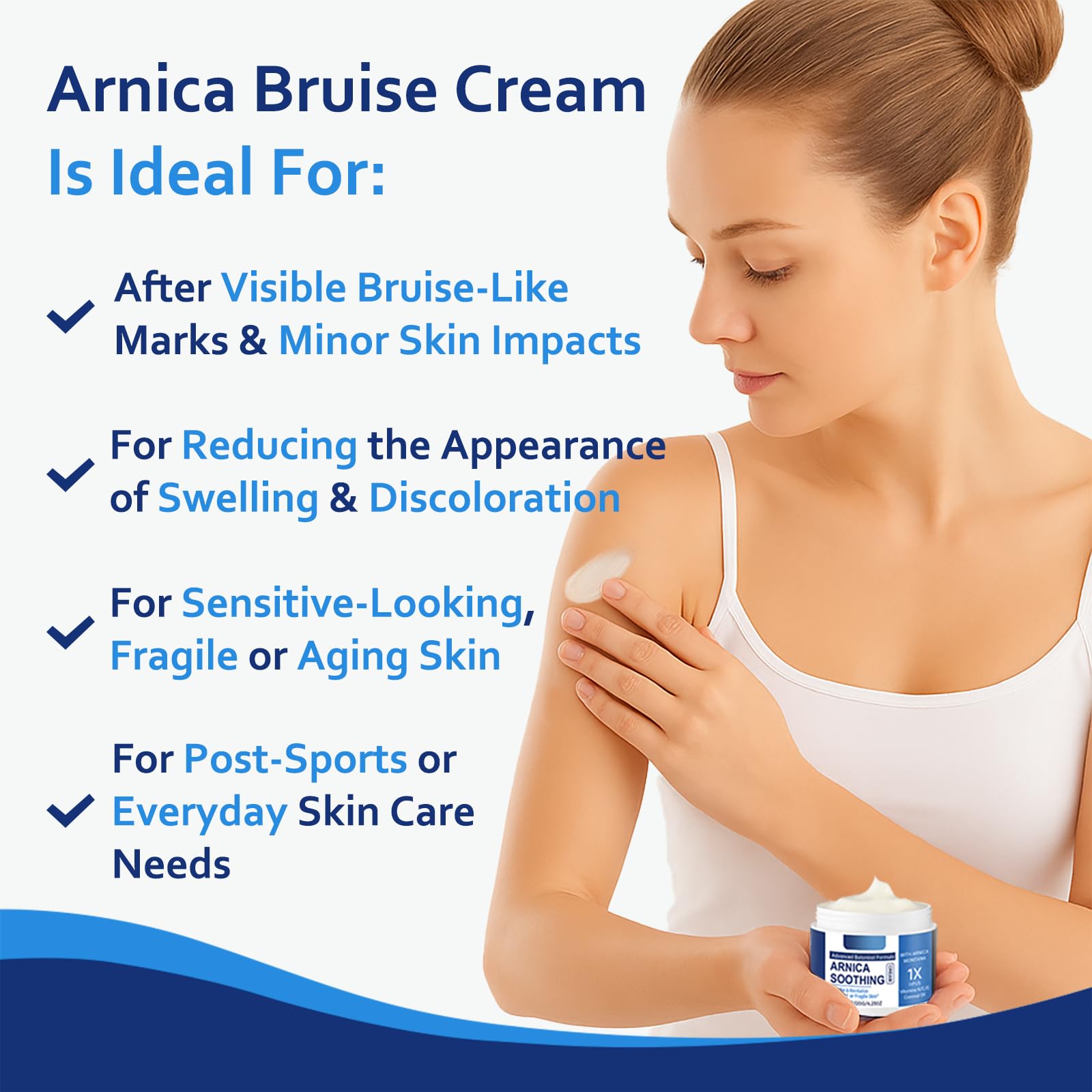 PIFLAT Arnica Cream fragrance-free formula for sensitive skin.