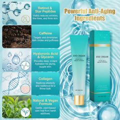 PIFLAT Retinol Eye Cream application for morning routine.