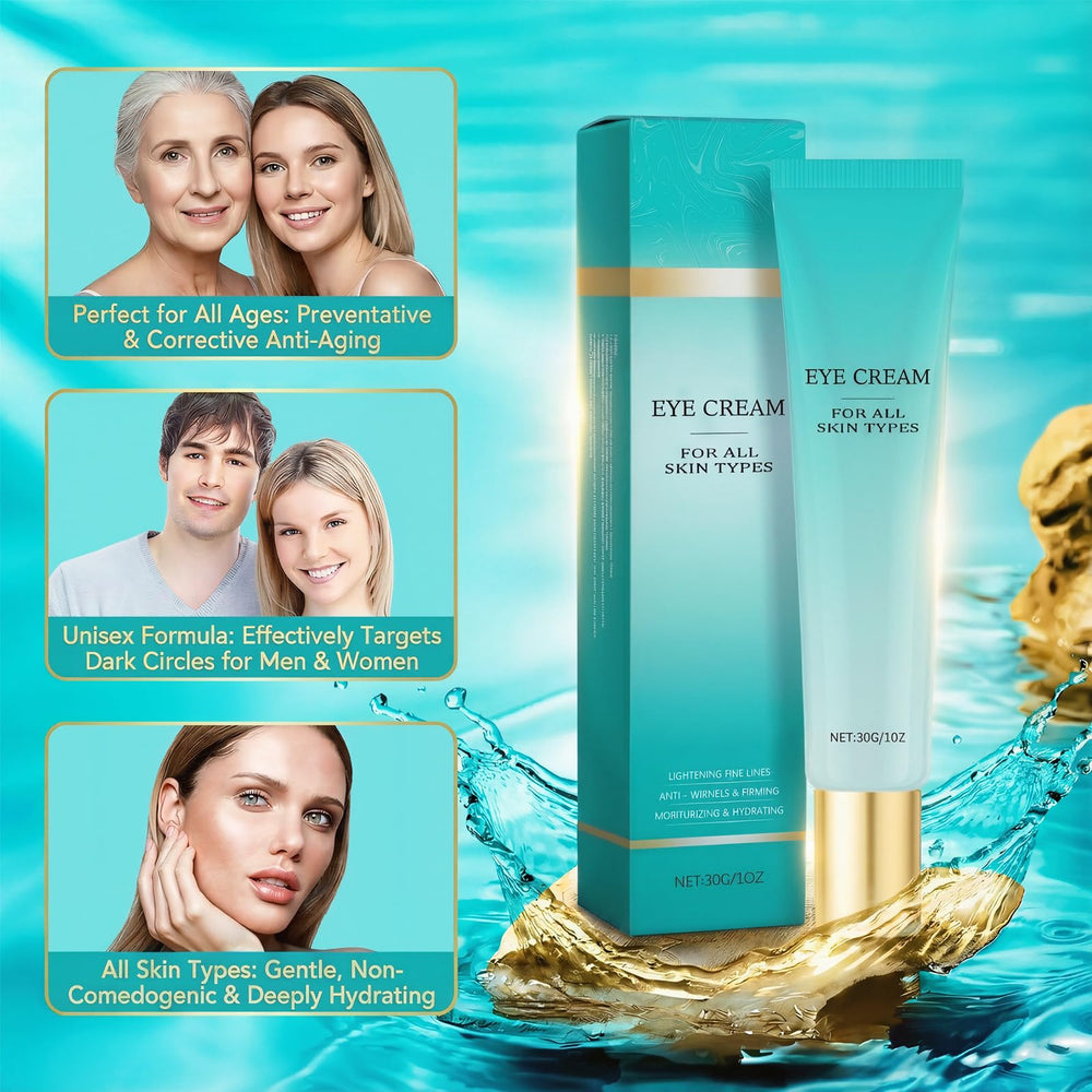 PIFLAT Retinol Eye Cream on under-eye skin for hydration.