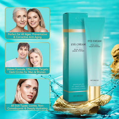 PIFLAT Retinol Eye Cream on under-eye skin for hydration.