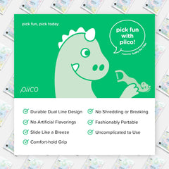 150-count pack of Piico floss picks in homebox