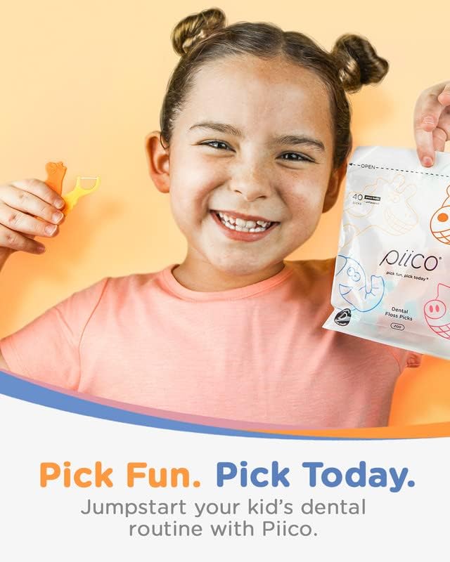 No fluoride floss picks for children