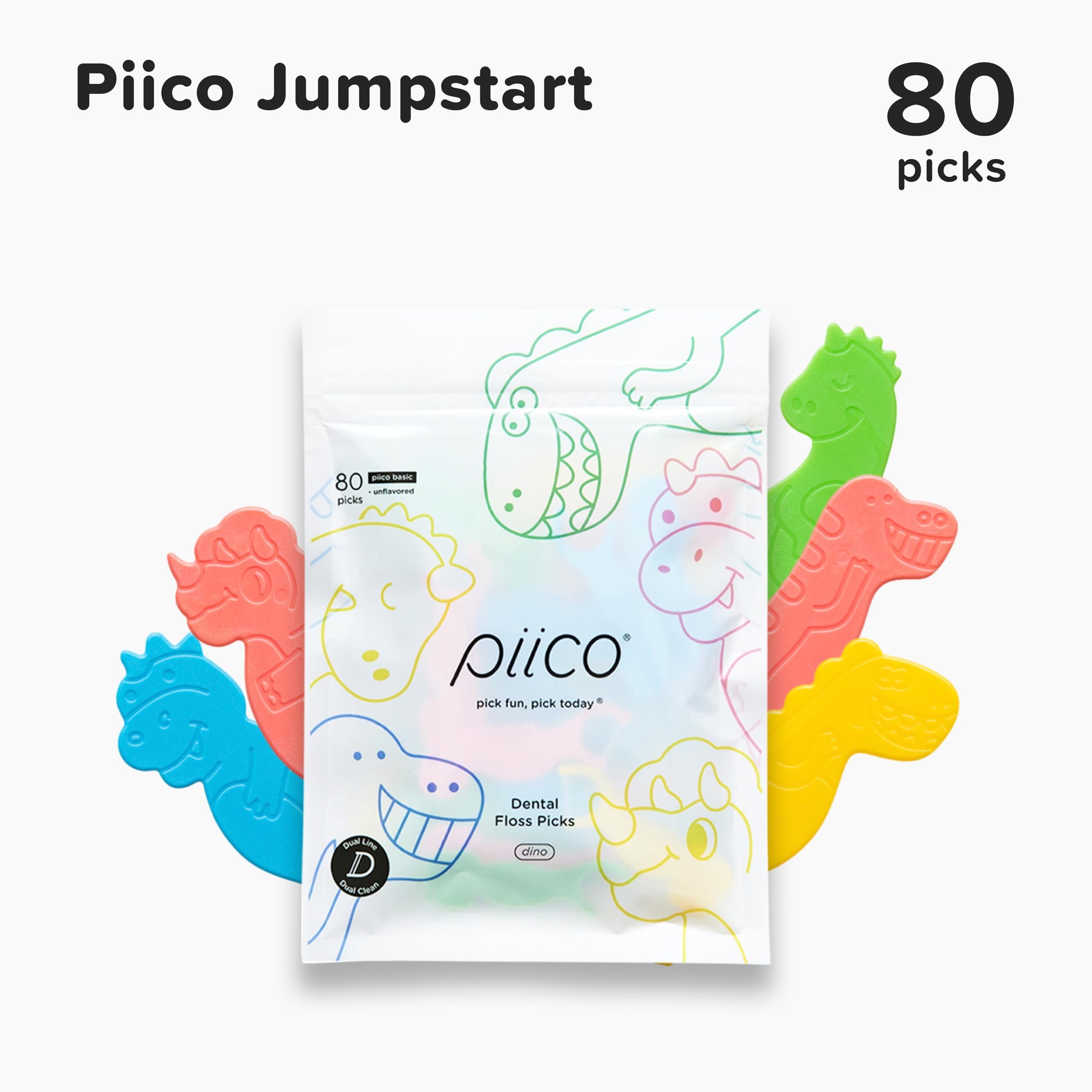 Kid-friendly dental care with Piico floss picks