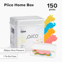 Travel case for Piico floss picks with zoo design