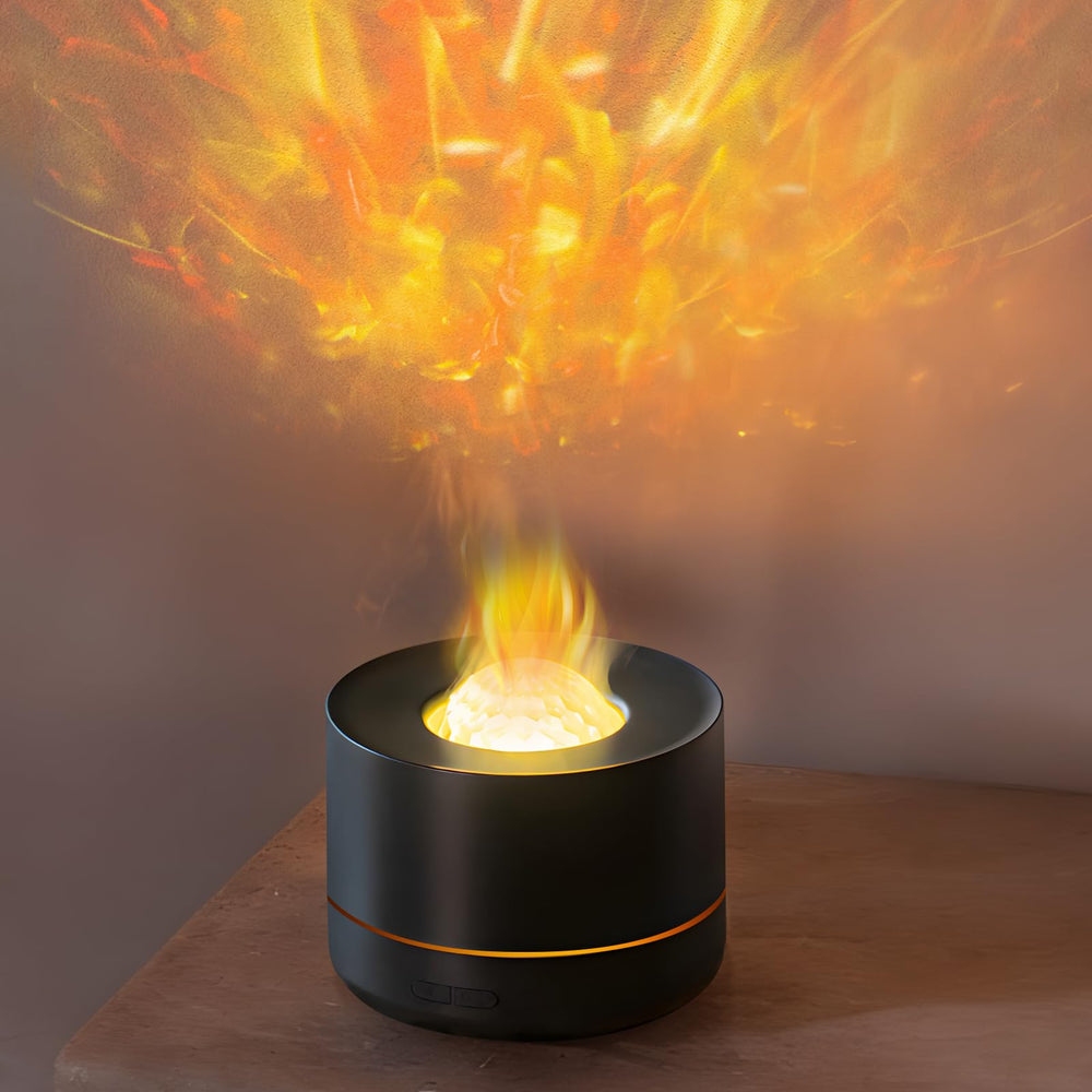 PiKaPiKaP diffuser flame projection lights create romantic ambient lighting.