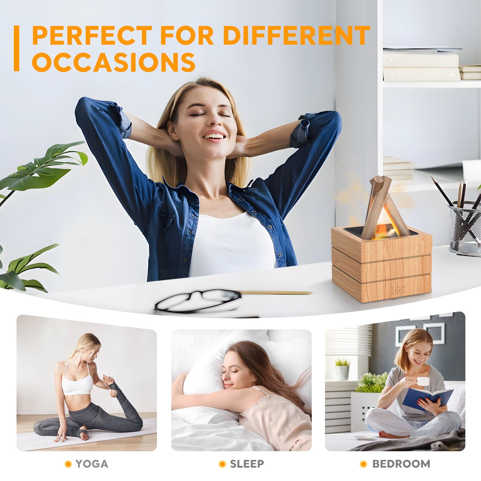 PiKaPiKaP Night Light glow creates cozy bedroom ambience