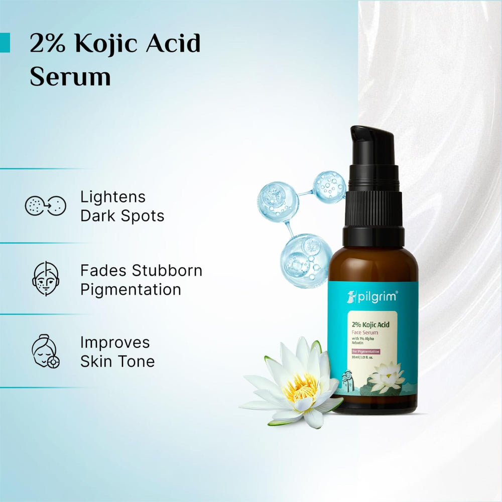 Pilgrim Alpha Arbutin 1% serum supports clearer-looking skin over time.